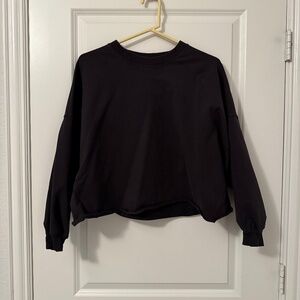 Lululemon Long Sleeve Black Cropped Top